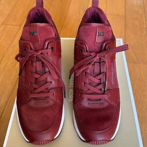 Michael Kors leather/suede Georgie Trainer sneakers.